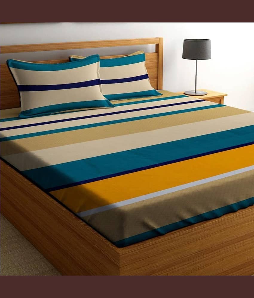 Apala Microfiber Double Bedsheet ( Yellow )