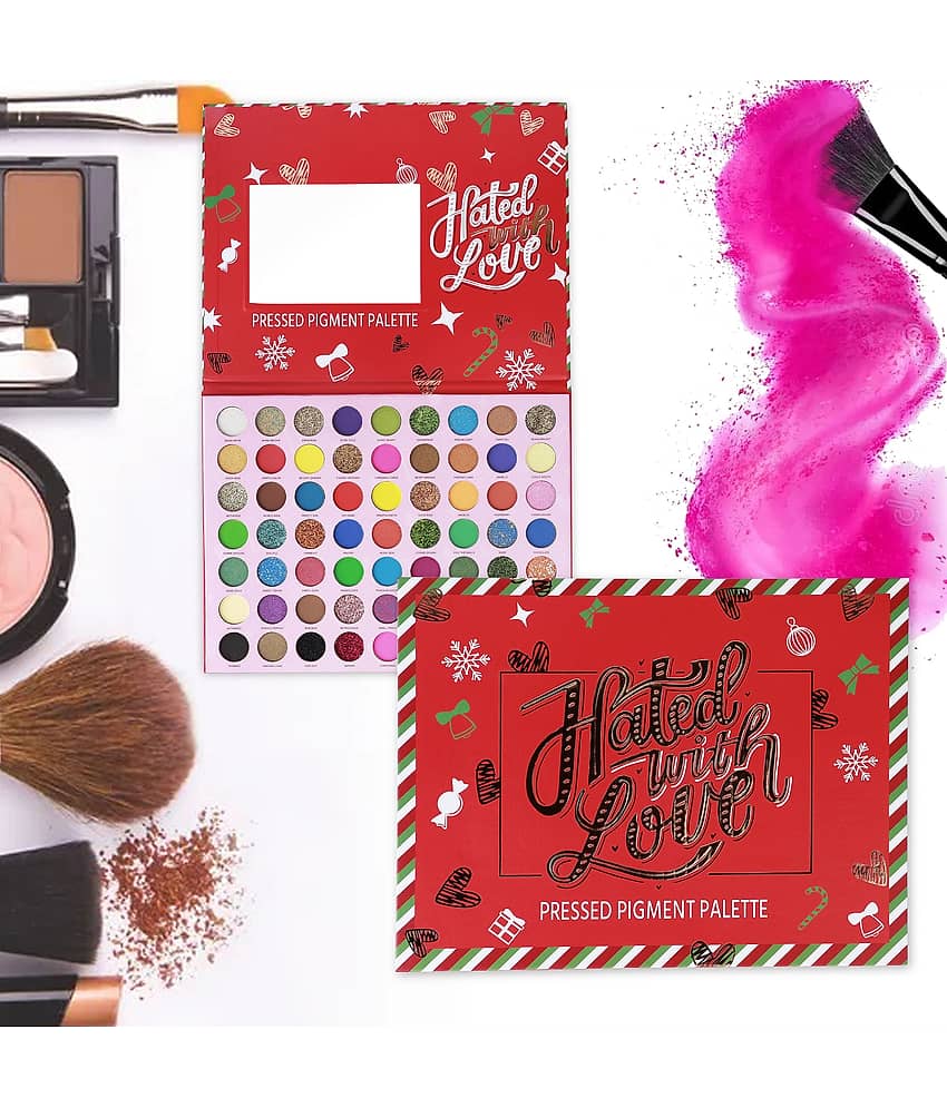 BLUSHIS Beauty 63 Color Matte Shimmer Glitter Hated with Love Eye Shadow Palette Combo view 2