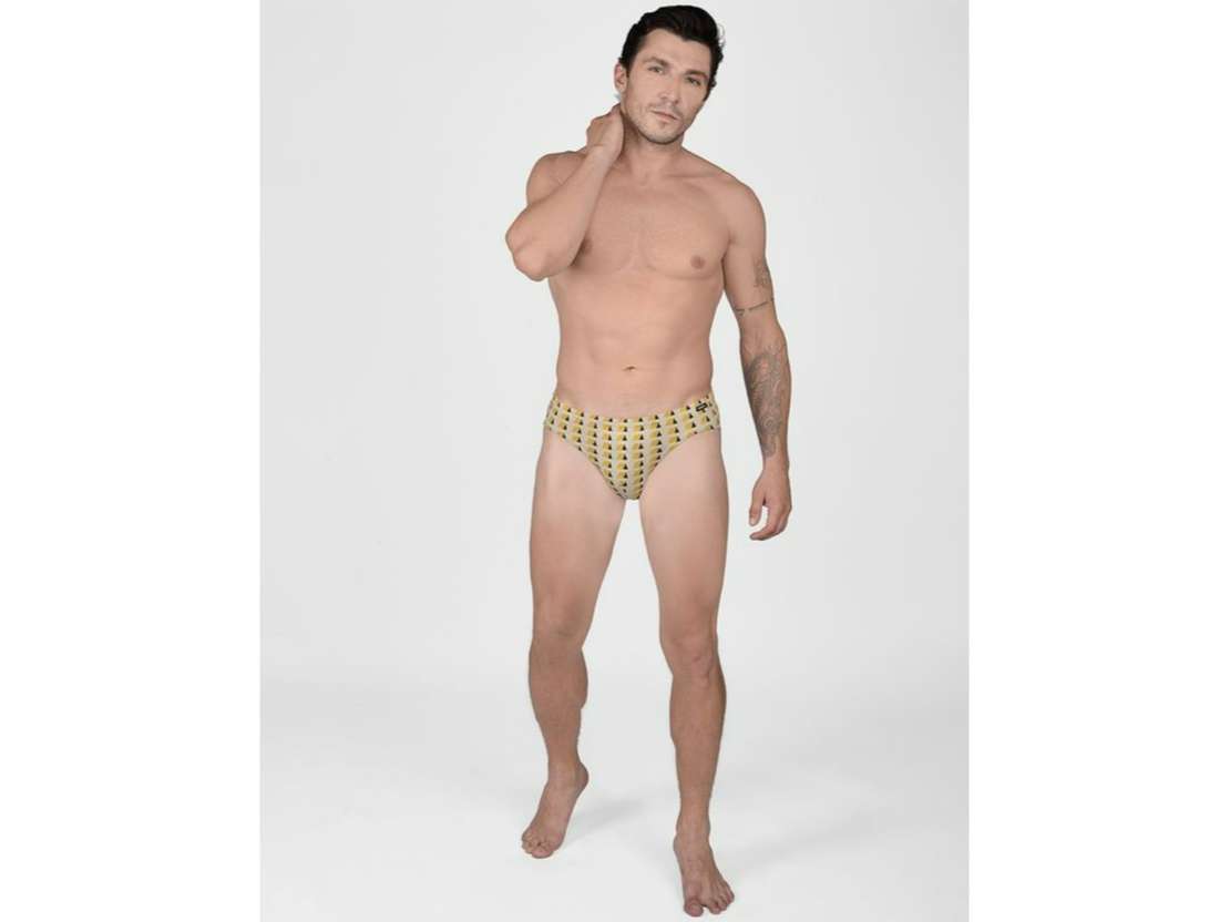 Frenchie Designer 100% Combed Cotton Printed Briefs for Men - Assorted Colours (Pack of 2) - 95 view 2