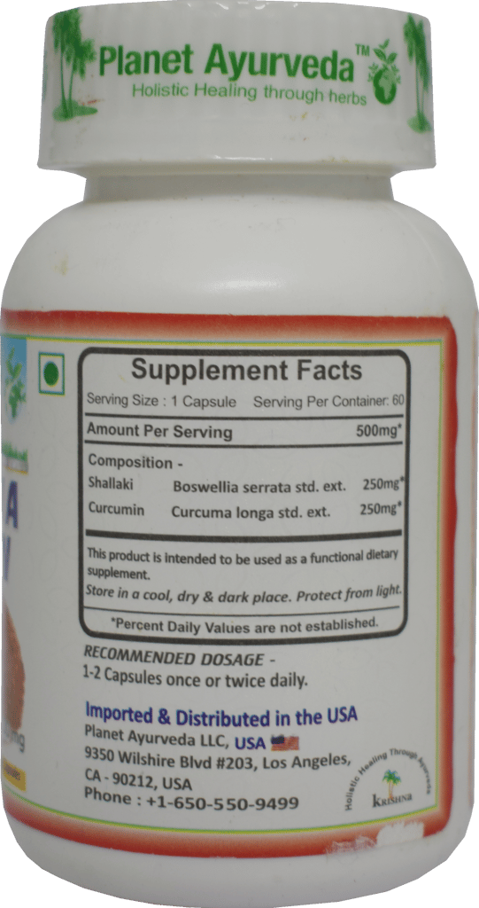Planet Ayurveda Boswellia Curcumin - 60 Veggie Capsules view 2
