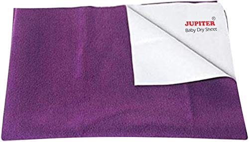 Jupiter Baby Dry Sheet Water Proof Mattress Protector - M (70 x 100 cms) Purple view 2
