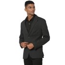 Mufti Black Solid Slim Fit Blazer view 2