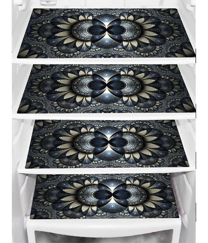 Shaphio Set Of 7 Pvc Black Fridge Top Cover, Fridge Cover view 2