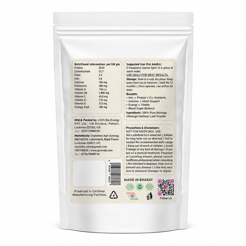Gownda 100% Natural Moringa Powder 250g view 2