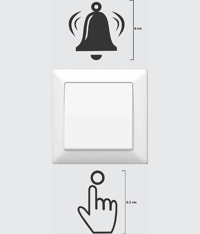 Asmi Collection Ring The Bell Switch Board Sticker ( 10 x 5 cms ) view 2