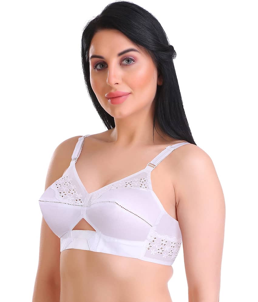 Featherline Pack of 2 Cotton Non Padded Everyday Bra For Women ( Multicolor2 ) view 2