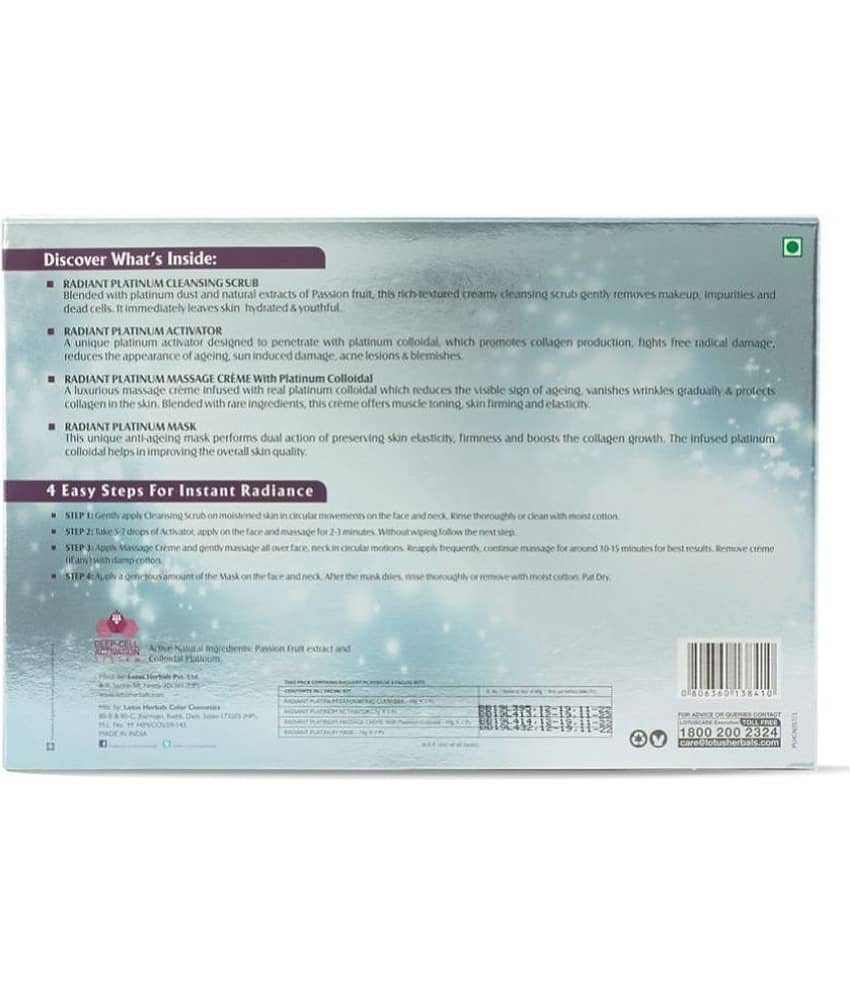 Lotus Herbals Platinum Facial Kit 37g view 2