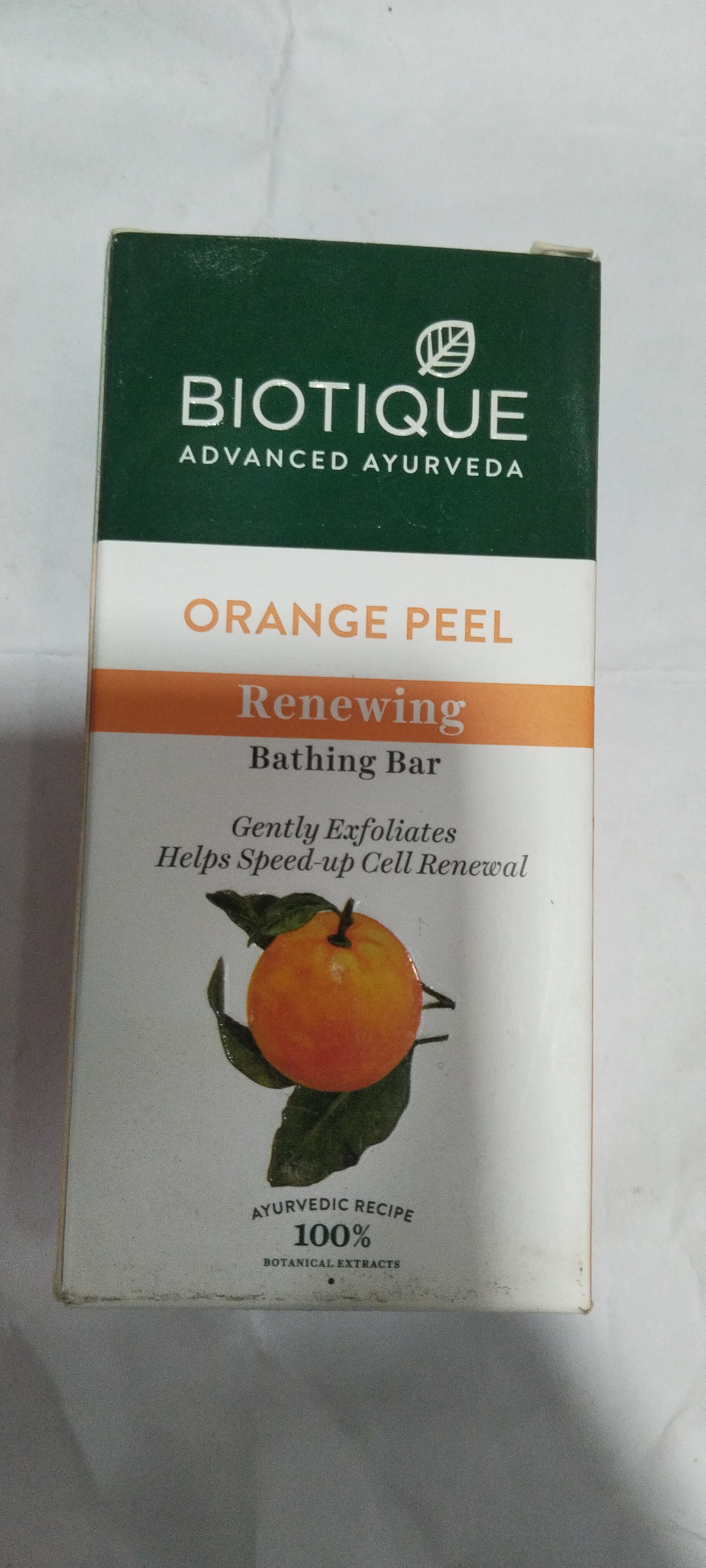 Biotique Advanced ayurveda Orange peel Renewing Bathing bar
