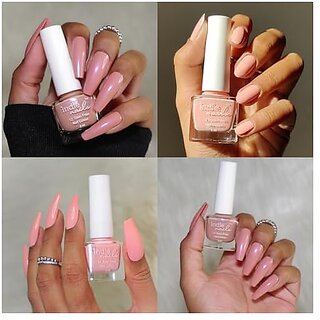 Nail Polish Set for Women Long-Lasting High Shine Nail Paint Combo Vegan and Cruelty-Free 2 Bright Vibrant Shades Quick Dry Nail Polish Set (Sunlit Nude Pack of 2) view 2