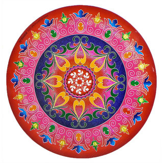 Rangoli Stickers Round 1 pc. (23.5 cm diameter) - Assorted Designs view 2