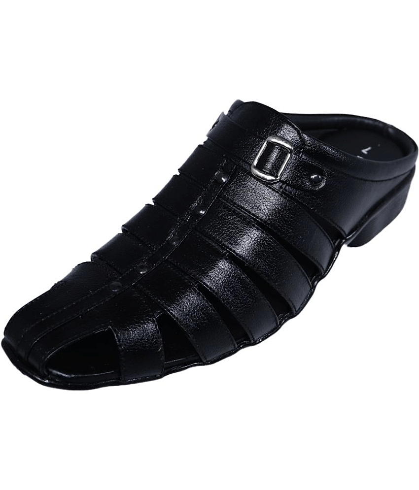 RAGE GAZE - Black Men's Sandals view 2