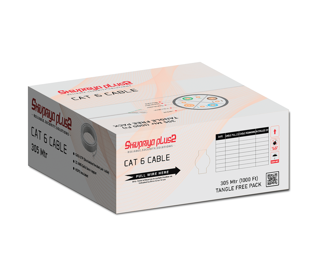 Shivpriya Plus2 Cat6 Ethernet Cable-305 Meter (Gray)