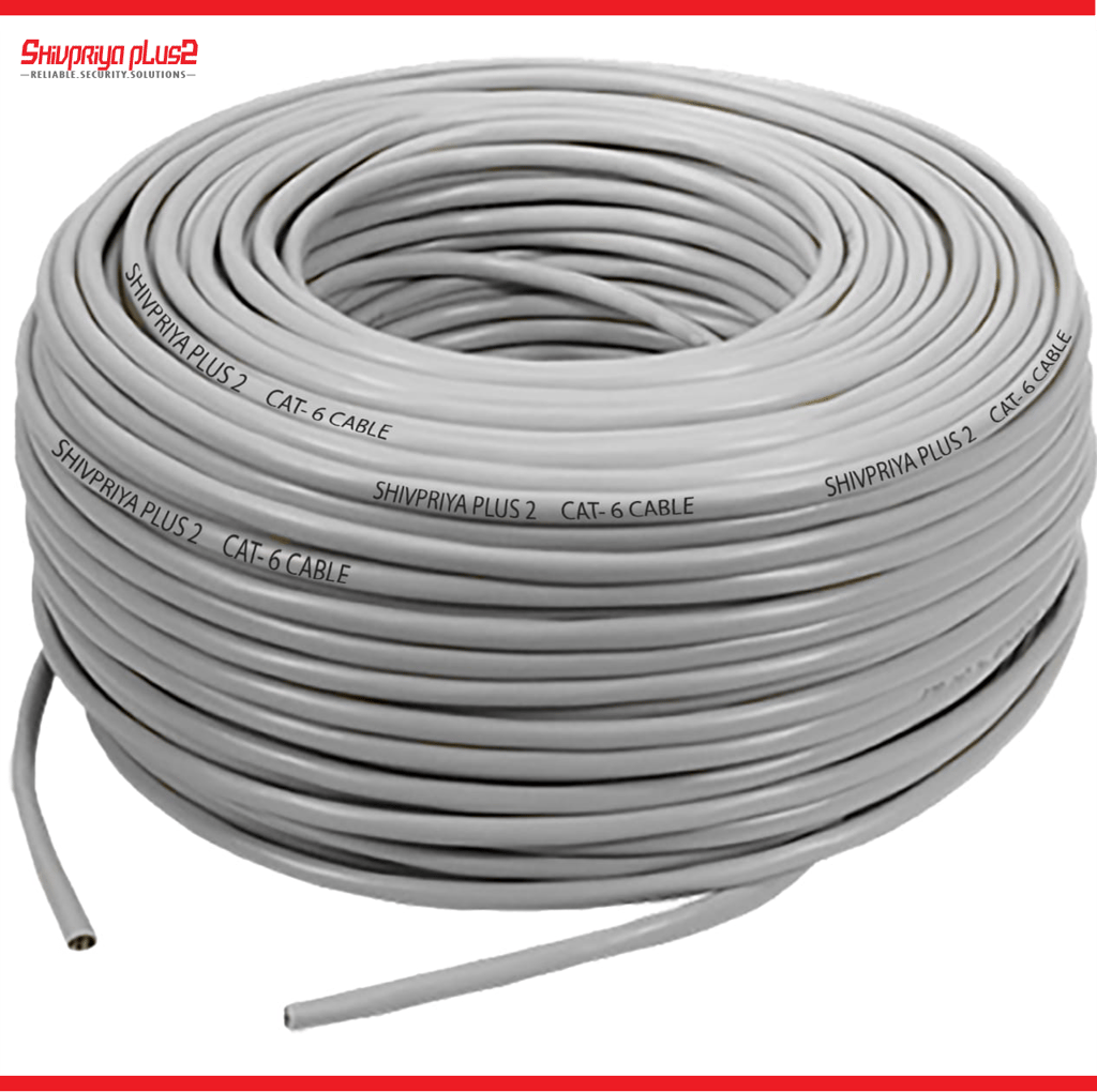 Shivpriya Plus2 Cat6 Ethernet Cable-305 Meter (Gray) view 2