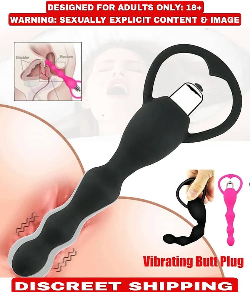Vibrating Anal Beads - Flexible Silicone Anal Sex Toy Bulet Vibrator for Men, Women and Couples By KAMAHOUSE(low price sexy toy) view 2