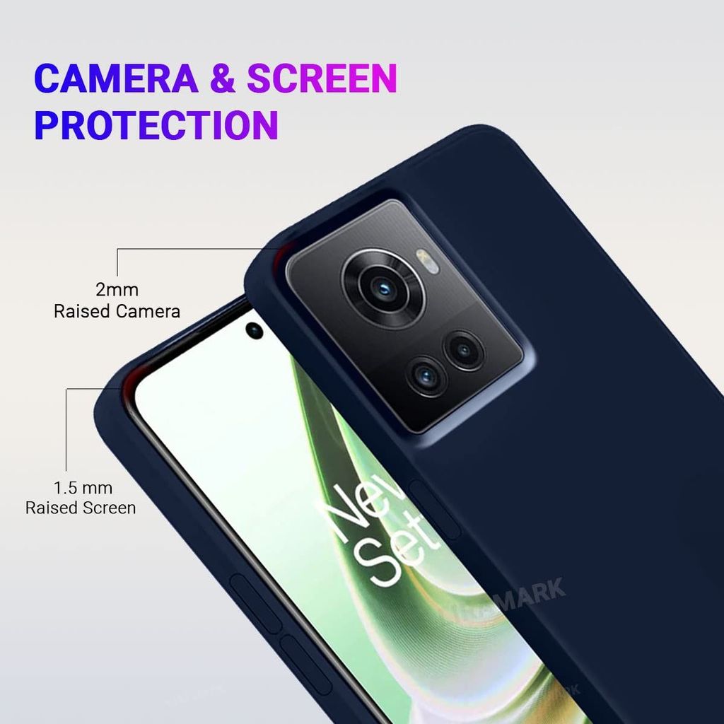 LIRAMARK Liquid Silicone Soft Back Cover Case for OnePlus 10R 5G / 1+10R 5G view 2