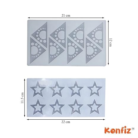 Cake Decoration For Garnishing Chocolate, Silicone Baking Moulds, Pack of 2 view 2