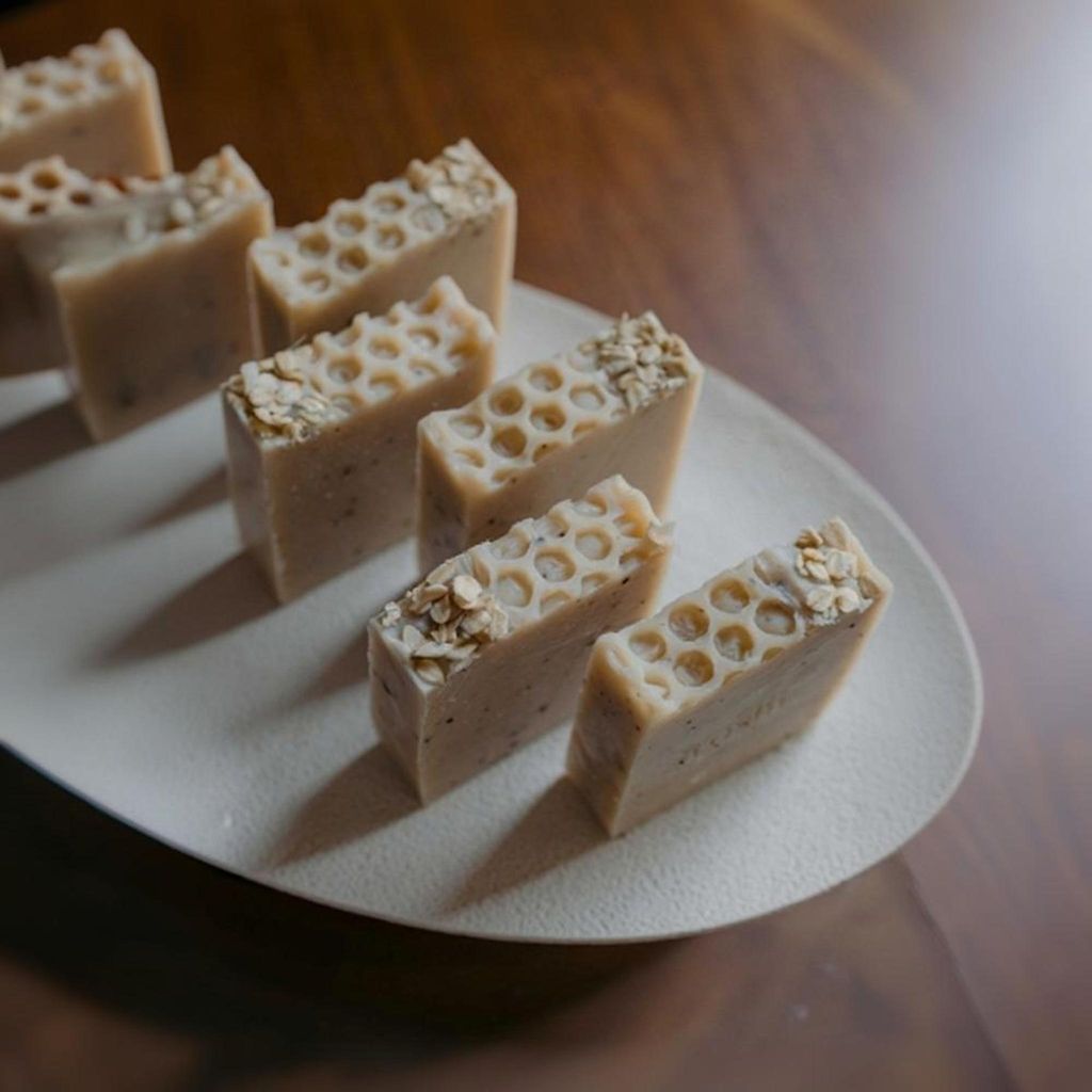 Almond Honey & Oatmeal Luxury Cold Process Soap view 2
