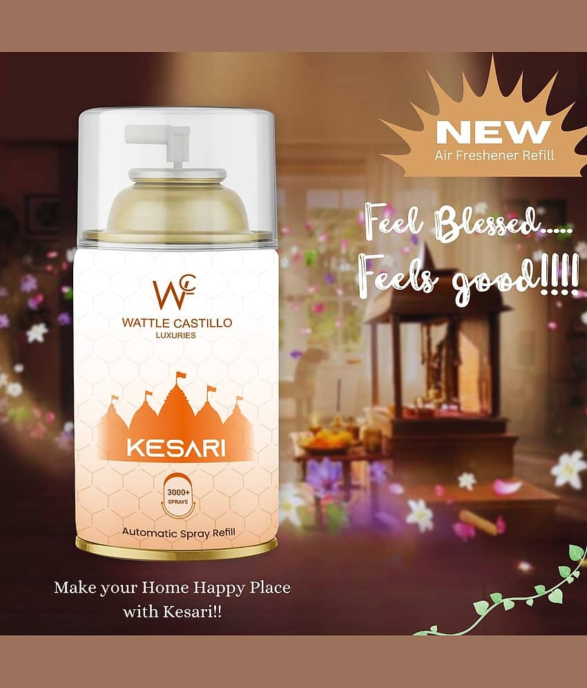 Wattle Castillo Room Freshener Refill 265ML-kesarchandan & kesari ( Pack of 2 ) view 2