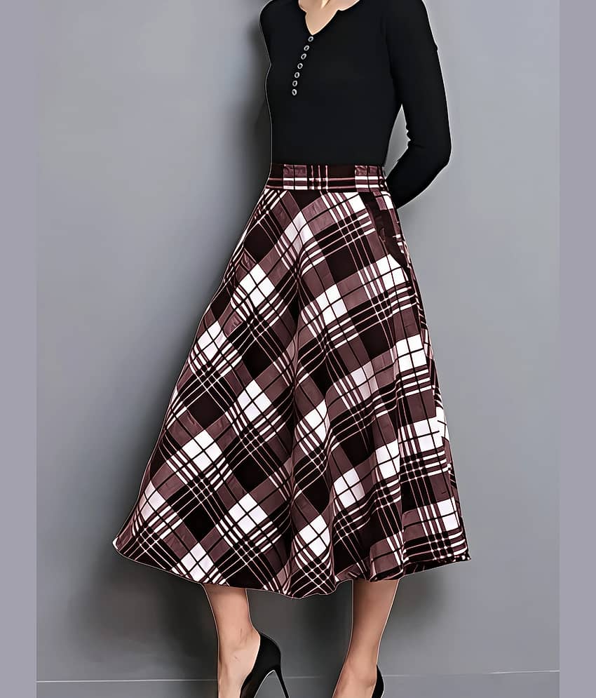 ZELZIS Black Cotton Women's Flared Skirt ( Pack of 1 )