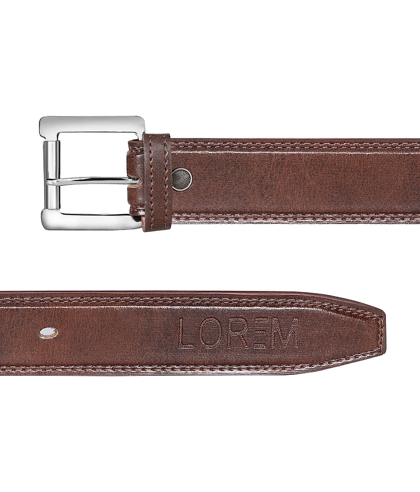 Lorem - Brown Synthetic Men's Formal Belt ( Pack of 1 ) view 2
