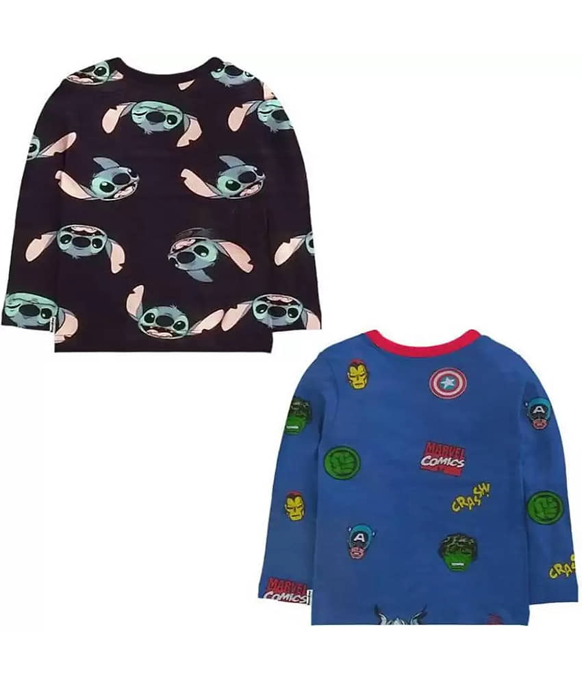 NammaBaby Pack of 1 Boys Cotton Blend T-Shirt ( Multi Color ) view 2