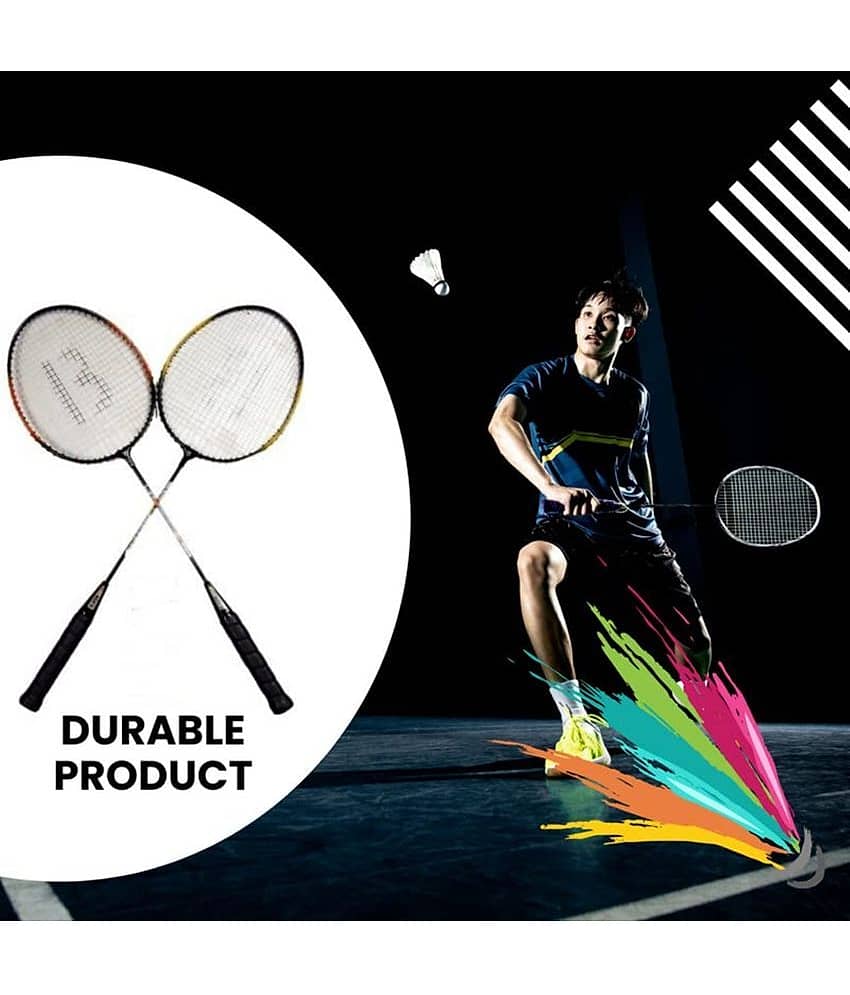 Fratelli - Multicolor Badminton Racquet ( Pack of 2 ) view 2