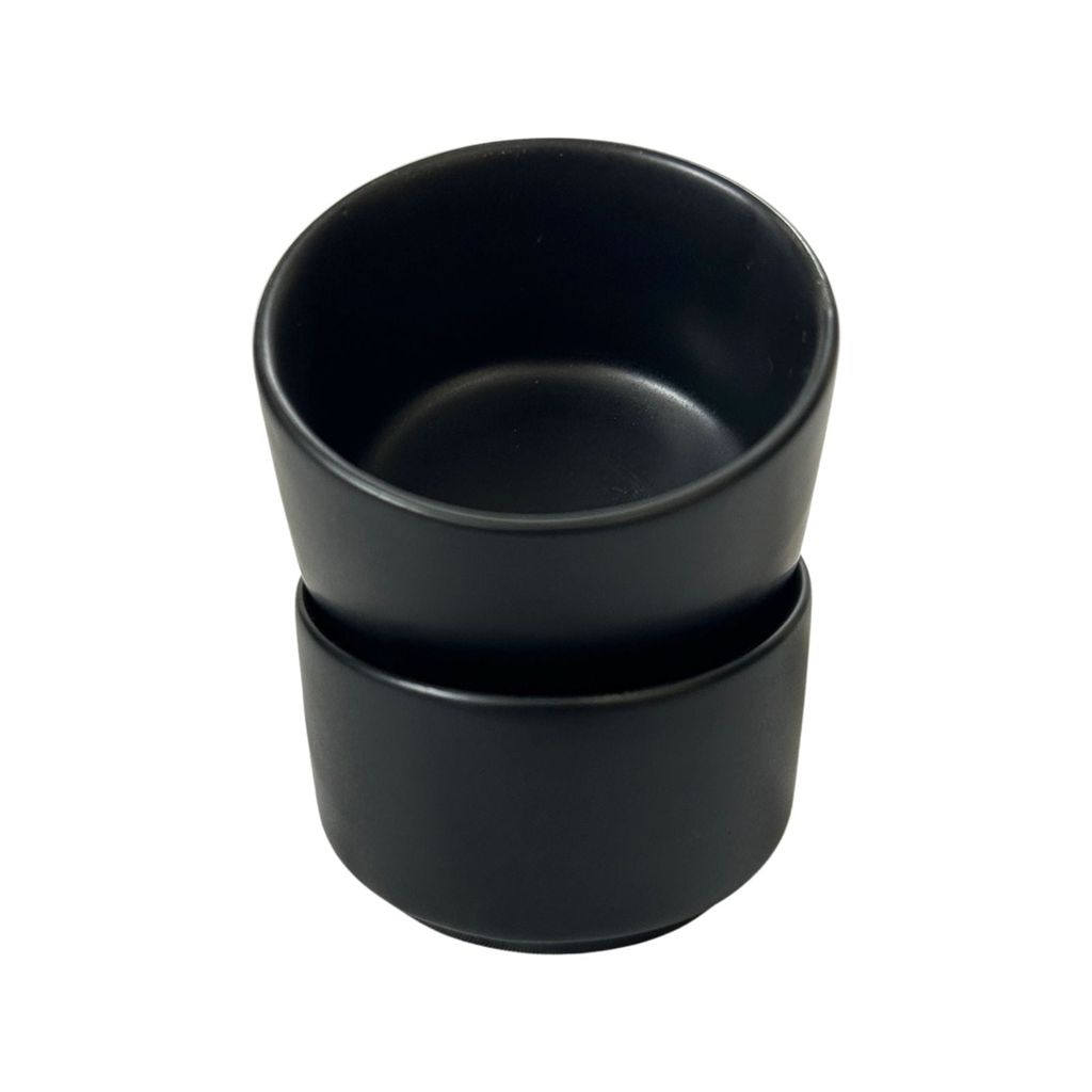 Ceramic Dining Chic Matte Black Ceramic Dip Bowls Set of 6 view 2