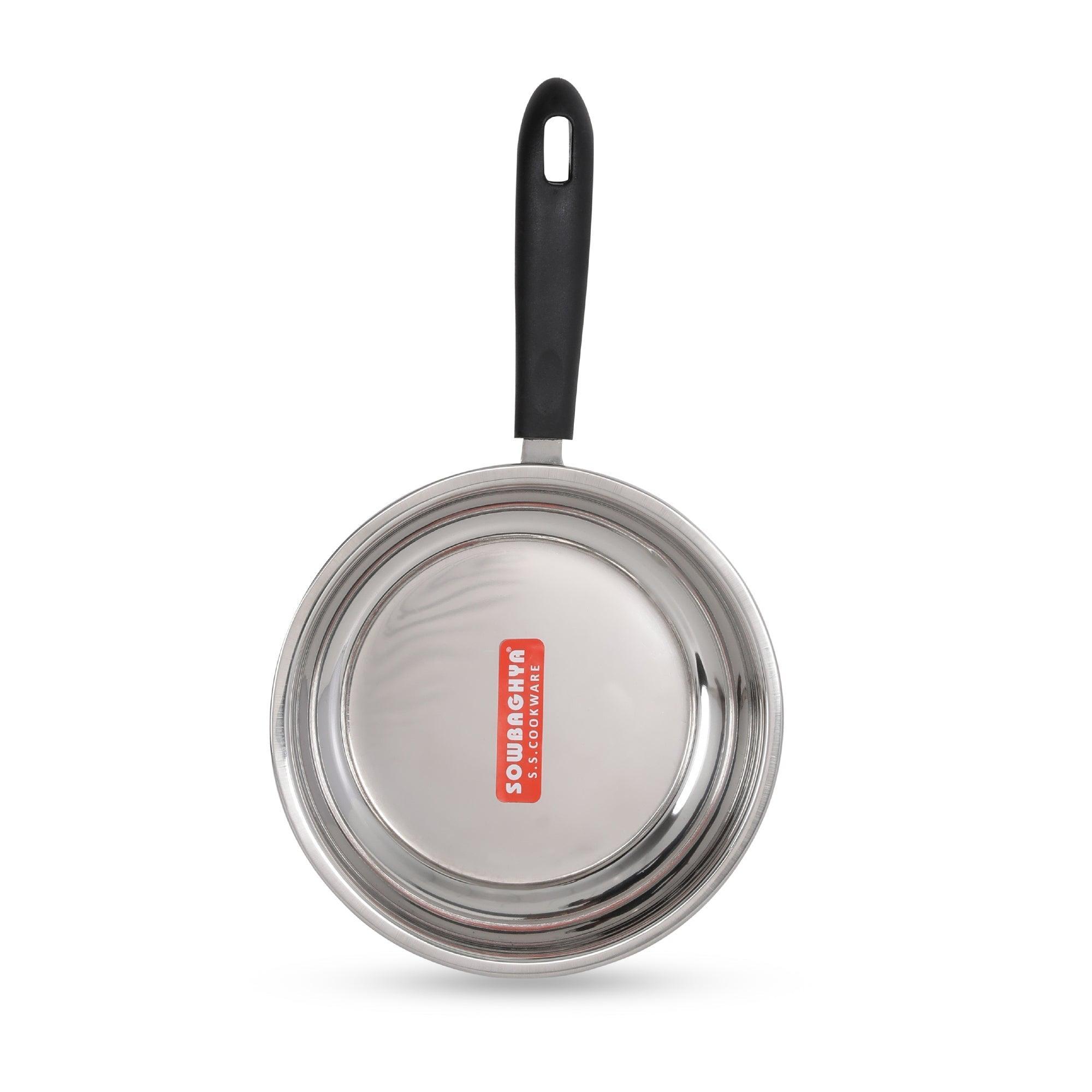 Induction Base Stainless Steel Fry Pan 22cm view 2