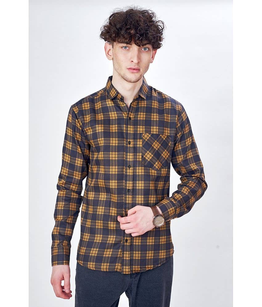Somore Cotton Blend Regular Fit Printed 3/4th Sleeves Men's Casual Shirt - Brown ( Pack of 1 )