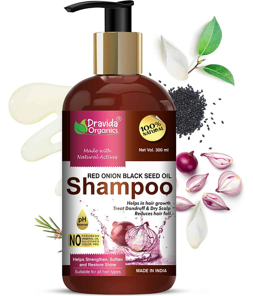 Dravida Organics Onion Shampoo for Hair Growth and Hair Fall Control Shampoo 300 mL view 2