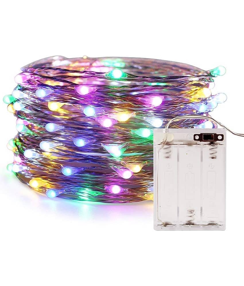 THRIFTKART - Multicolor 5Mtr String Light ( Pack of 2 ) view 2