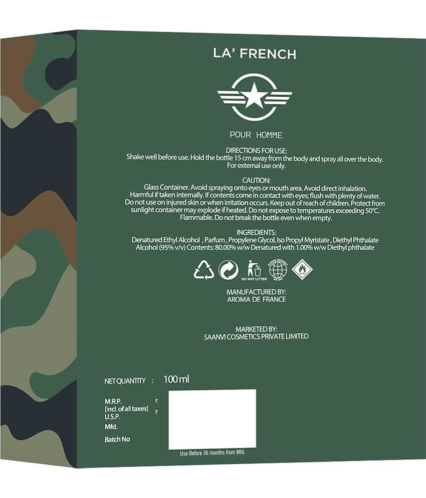 LA FRENCH - Shield Po_ur Hom_me Eau De Parfum (EDP) For Men 100 ml ( Pack of 1 ) view 2