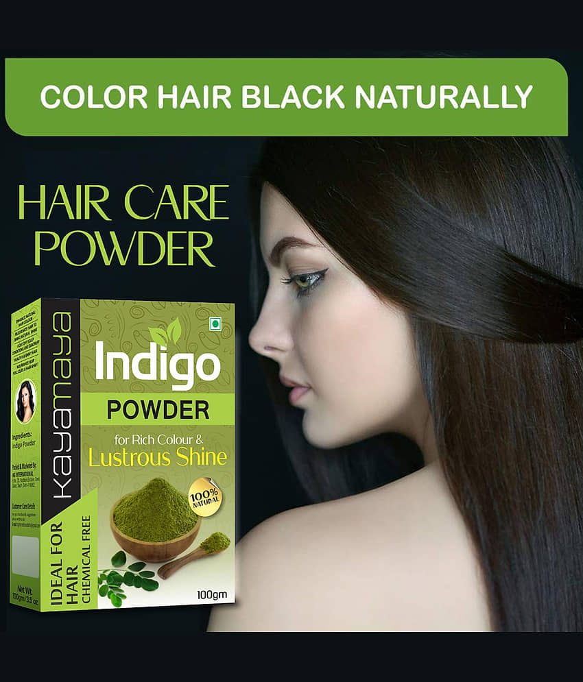 Kayamaya 100% Organic Indigo Powder Organic Henna 100 g Each (Pack of 3) view 2