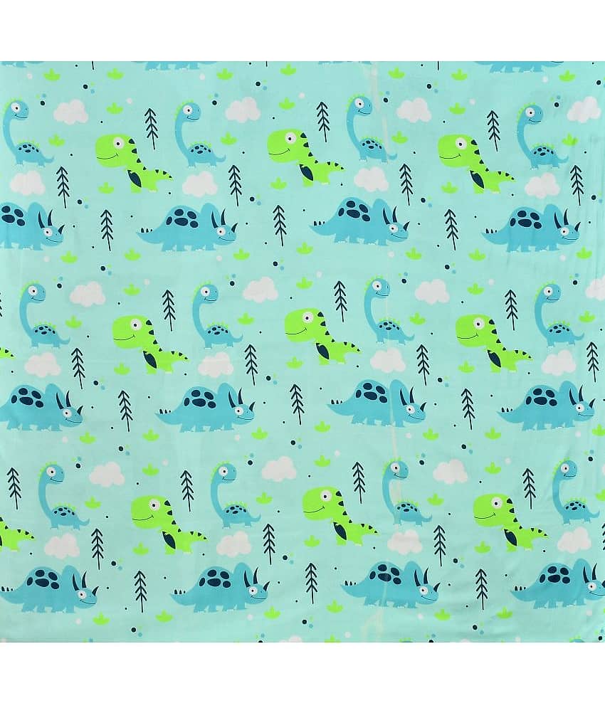 Apala Microfiber Animal Single Bedsheet with 1 Pillow Cover - Green view 2