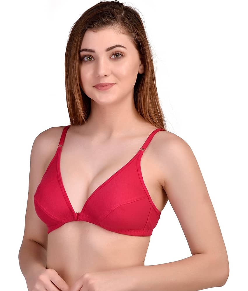 Desiprime Poly Cotton Non Padded Women's Front Closure ( Pink ) view 2