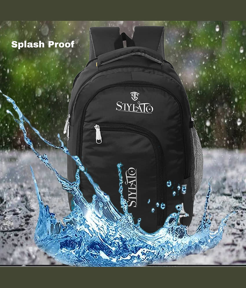 STYLATO Black Polyester Backpack ( 33 Ltrs )