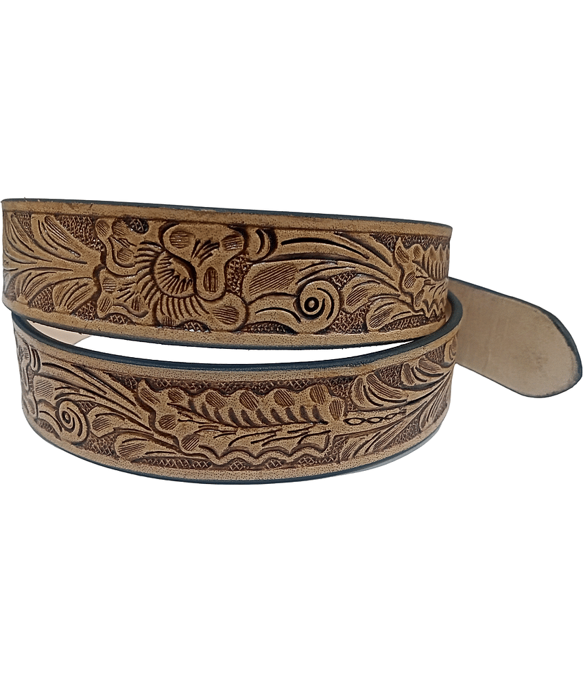 ULTIFAB - Brown Leather Men's Casual Belt ( Pack of 1 ) view 2