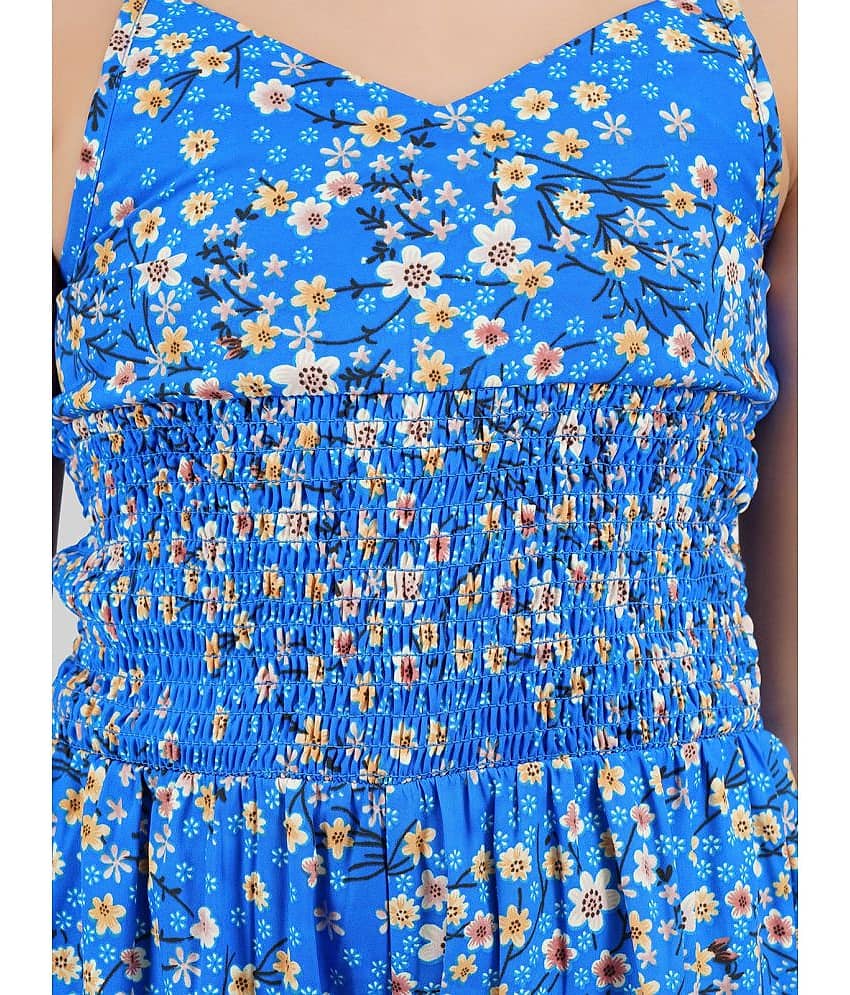 Being Naughty Girls Polyester Jumpsuit ( Pack of 1 , Royal Blue ) view 2