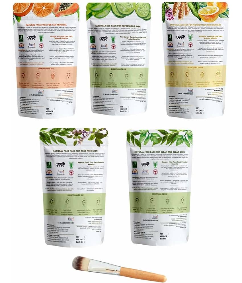 Kimayra Pure &Natural Face-Skin Care Pack Powder Combo For Acne, Glowing & Radiant Skin view 2