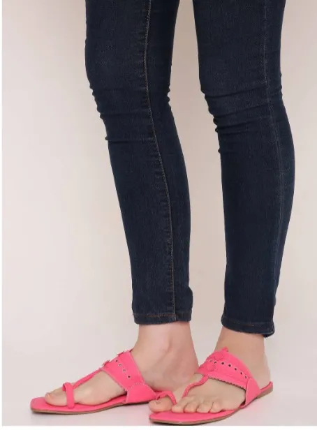 sulitWomen Textured One Toe Flats view 2