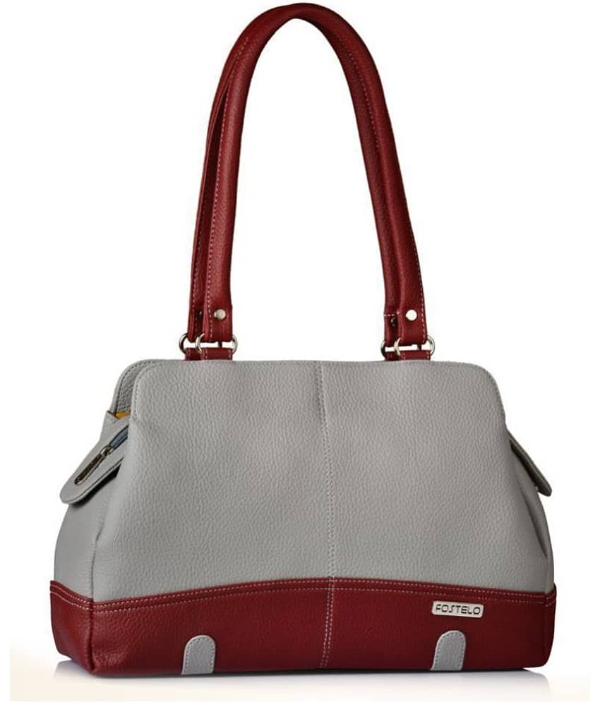 Fostelo - Maroon PU Shoulder Bag view 2