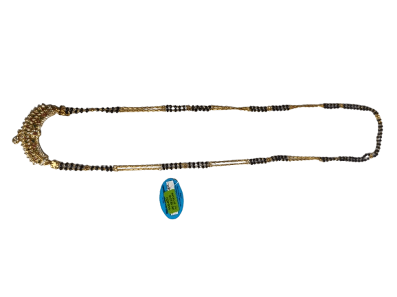 Gold Plated Traditional Marathi Mangalsutra Necklace for Women view 2