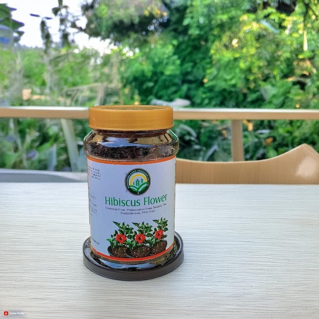 Hibiscus Flower - Chemical Free, Preservative Free, Metallic Free, Pesticide Free, PPD Free view 2