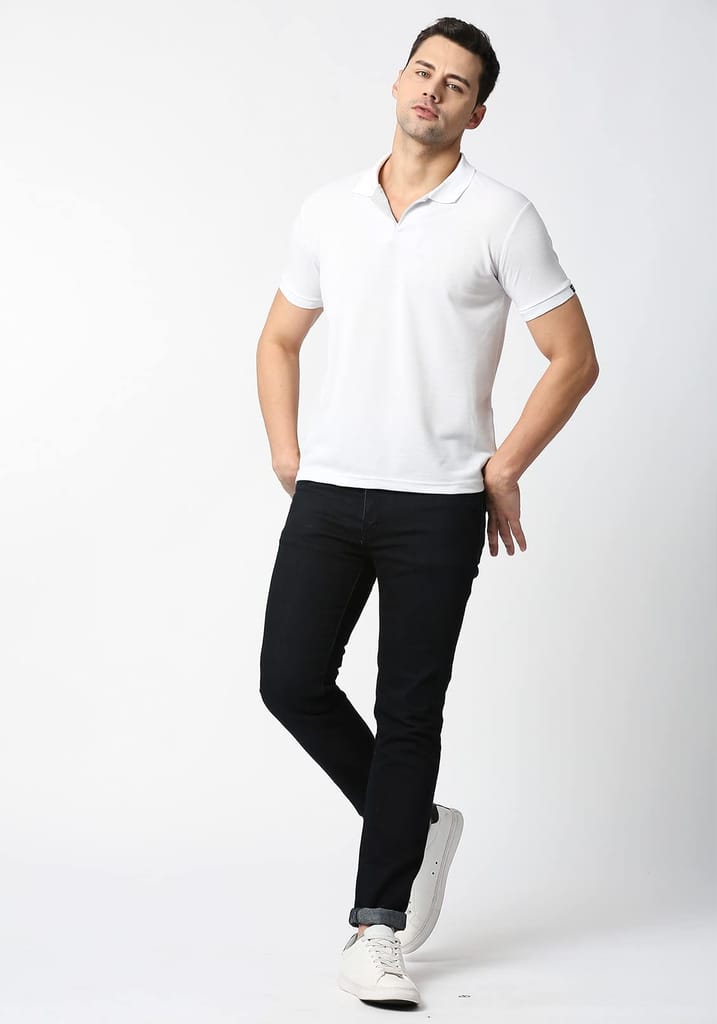 Men's Regular Fit Polo Neck Half Sleeve Solid Casual T-Shirt | Polo T-Shirt for Men