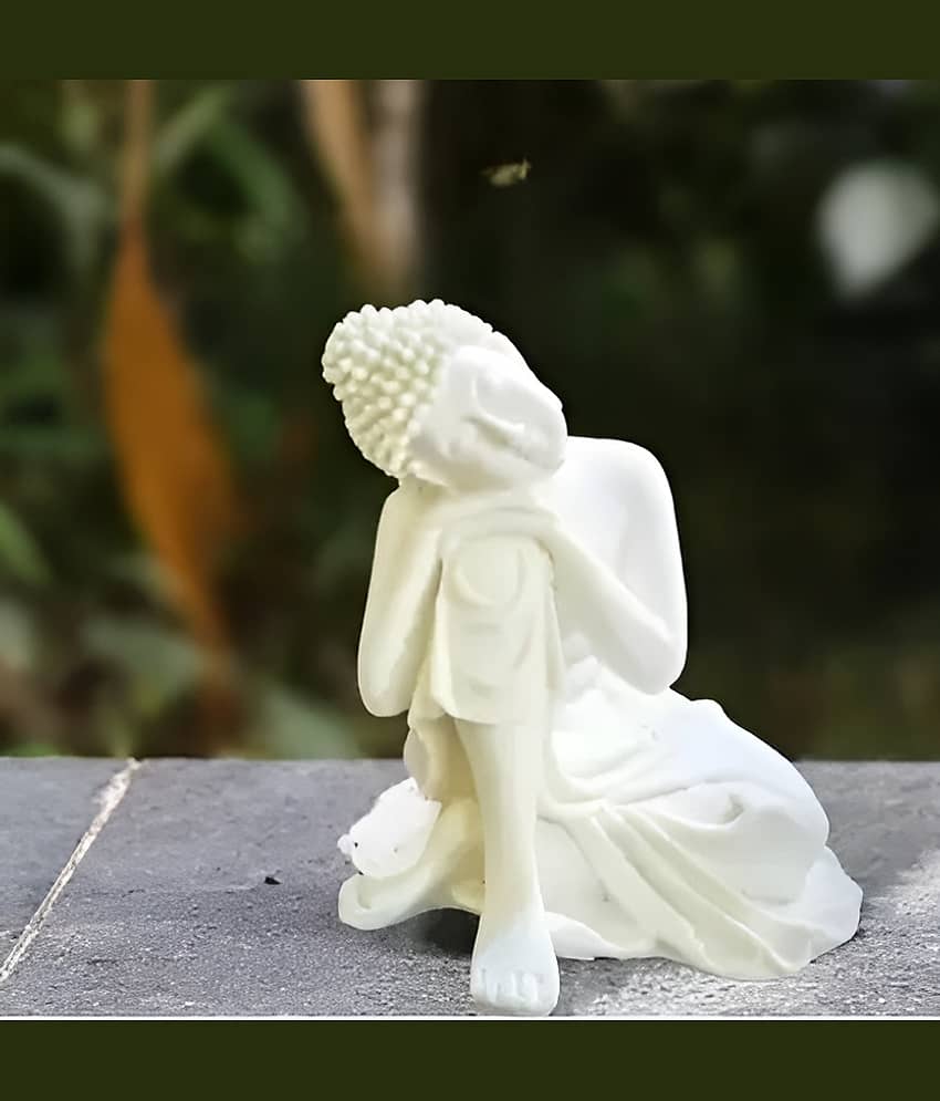 Khushi Enterprises Polyresin Buddha Idol ( 11 cm ) view 2