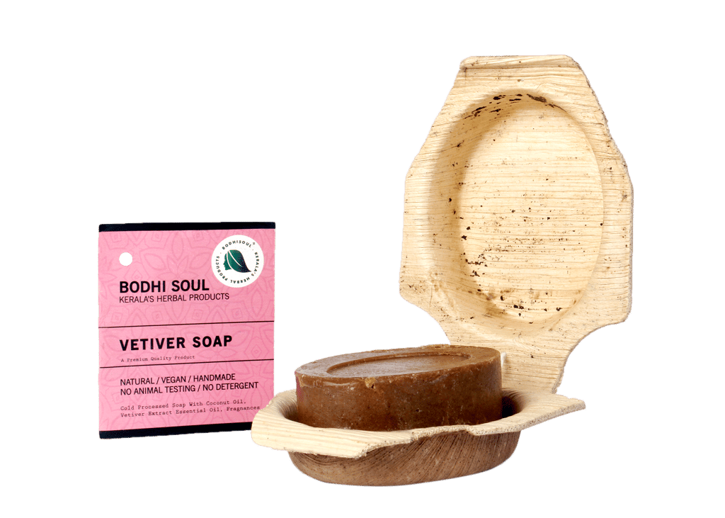 BODHISOUL Vetiver Soap | Anti Acne | Skin Toning | Scar Removal | Antiseptic | Handmade | 100 Gm