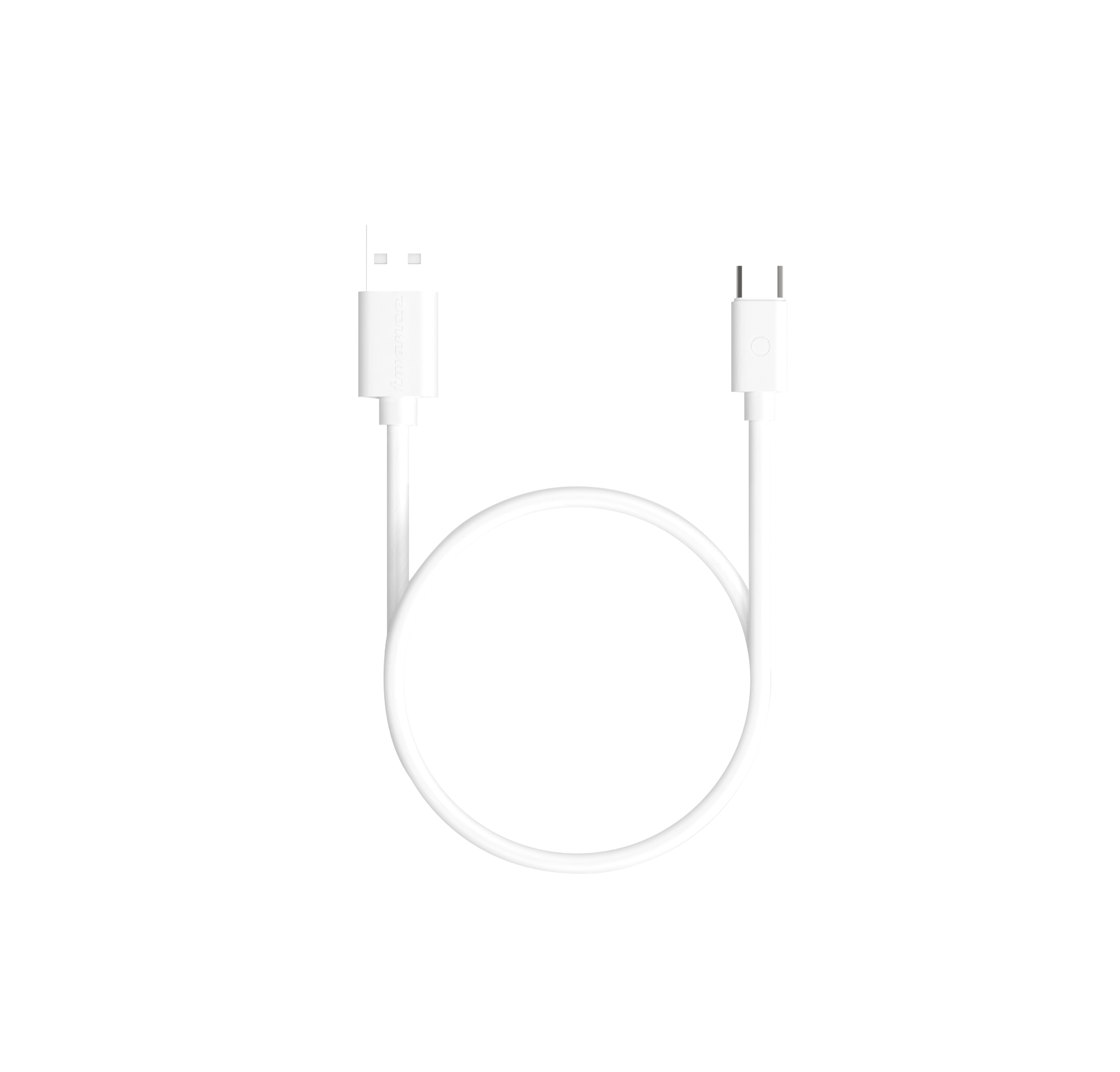 Twance T21W PVC - Type C to USB Charging & data transfer Cable, 1.25 M, White
