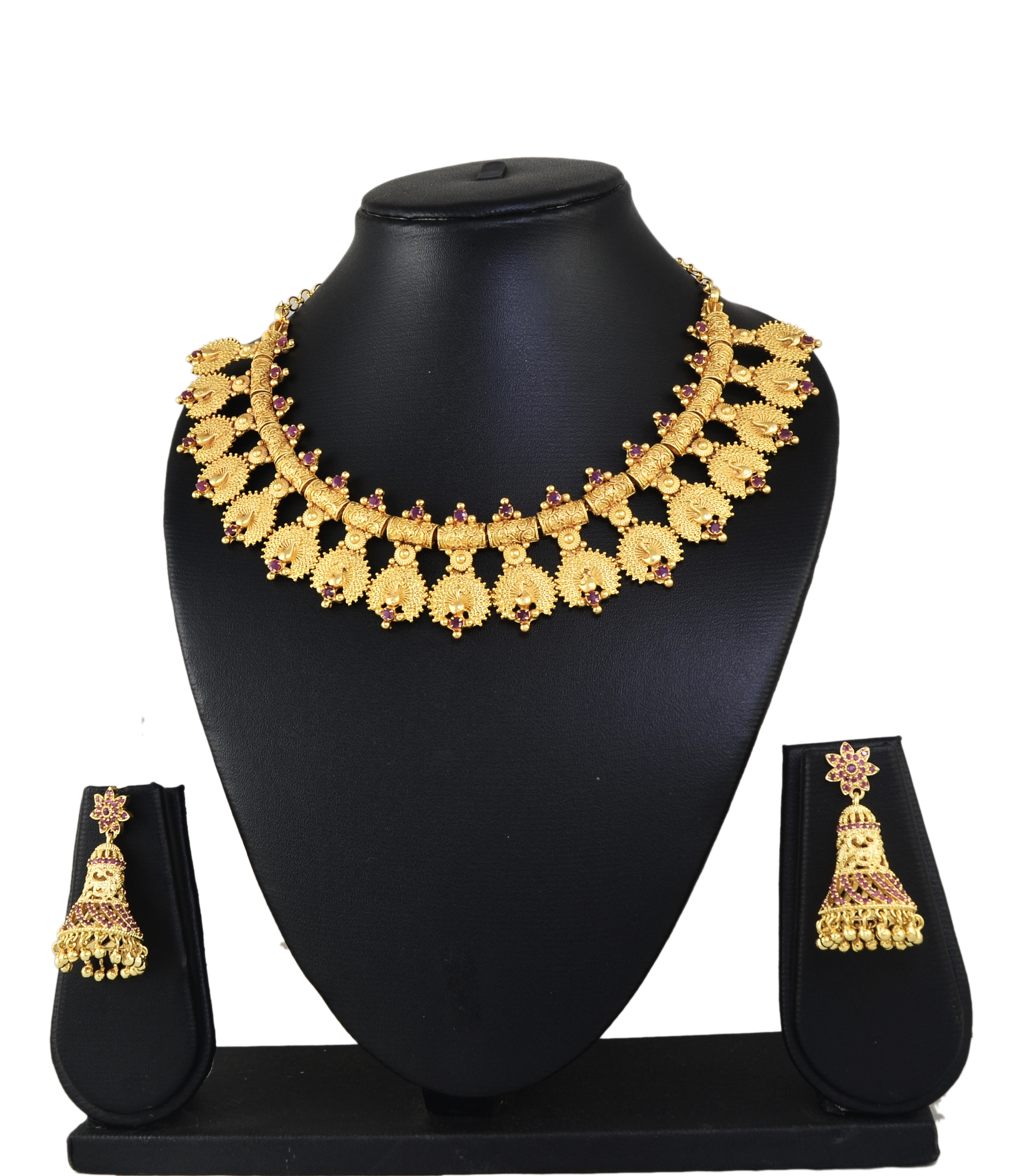 TINKAL GOLD PLATED NECKLACE SET view 2