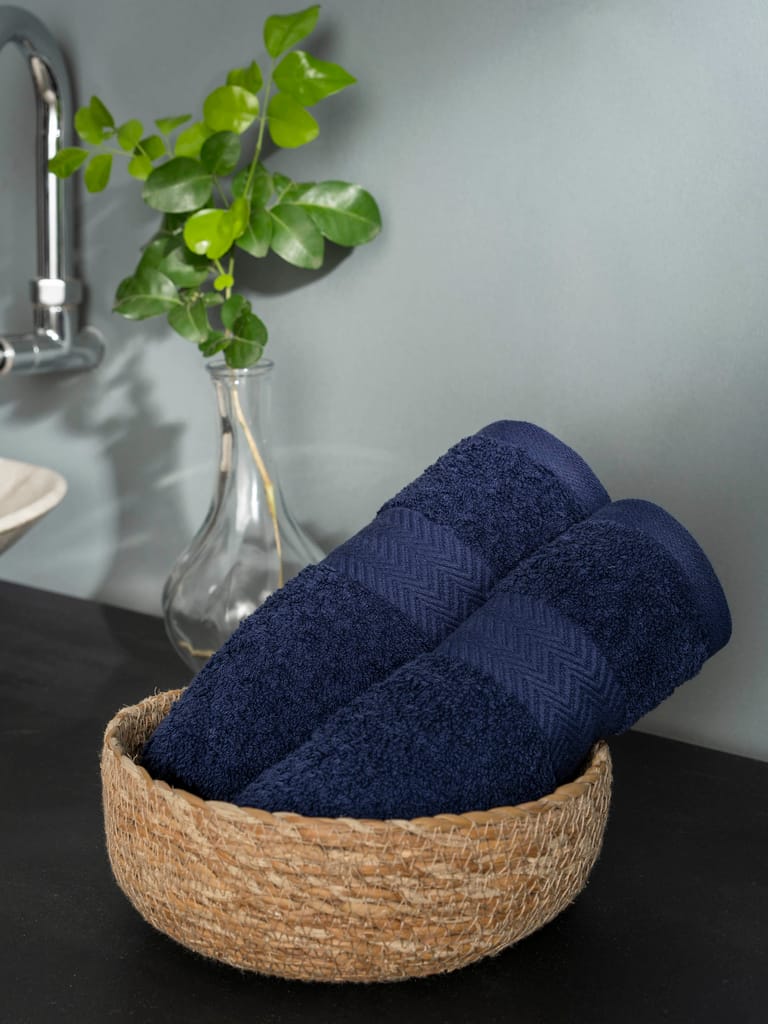 DDecor 100% Premium Cotton Hand Towel | Plain 500TC | Zero Twist with High Absorbency | Perfect for Everyday Use | Brio Collection | 40 CM X 60 CM view 2
