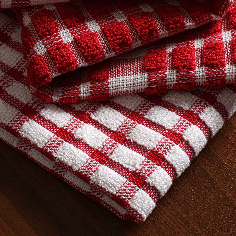 Furnofy Cotton 340 GSM Hand Towel Set Red (Pack Of 4) view 2